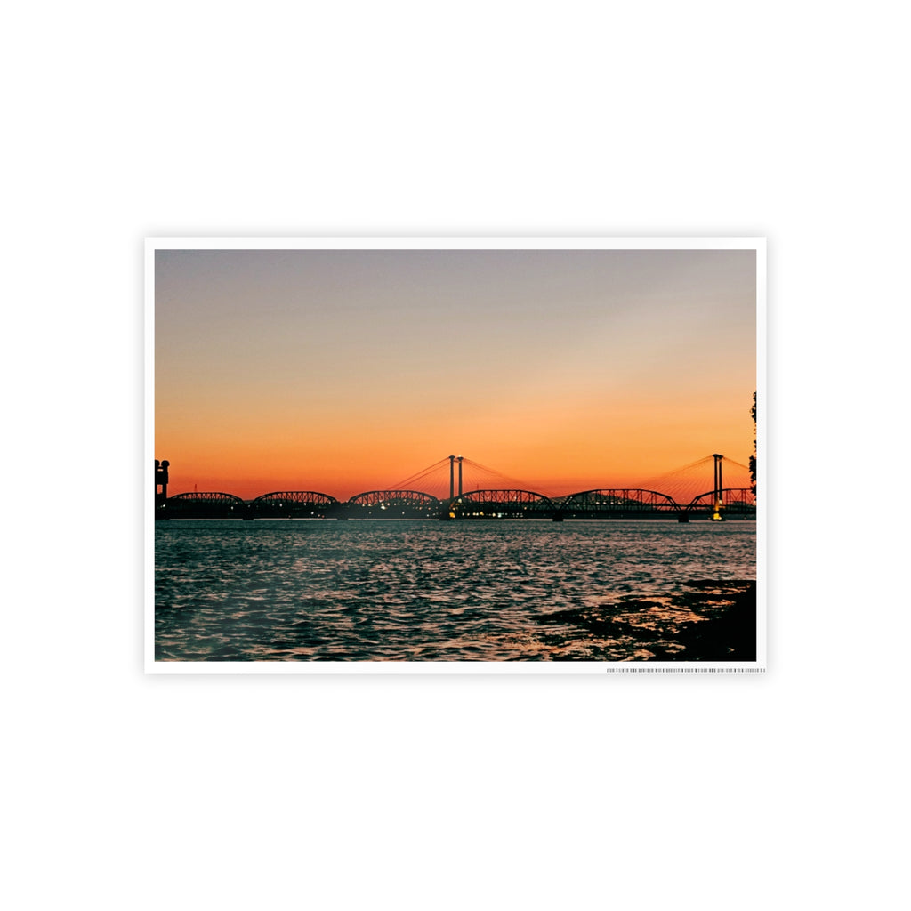 Scenic Wall Art Print, Glossy Sunset Photo