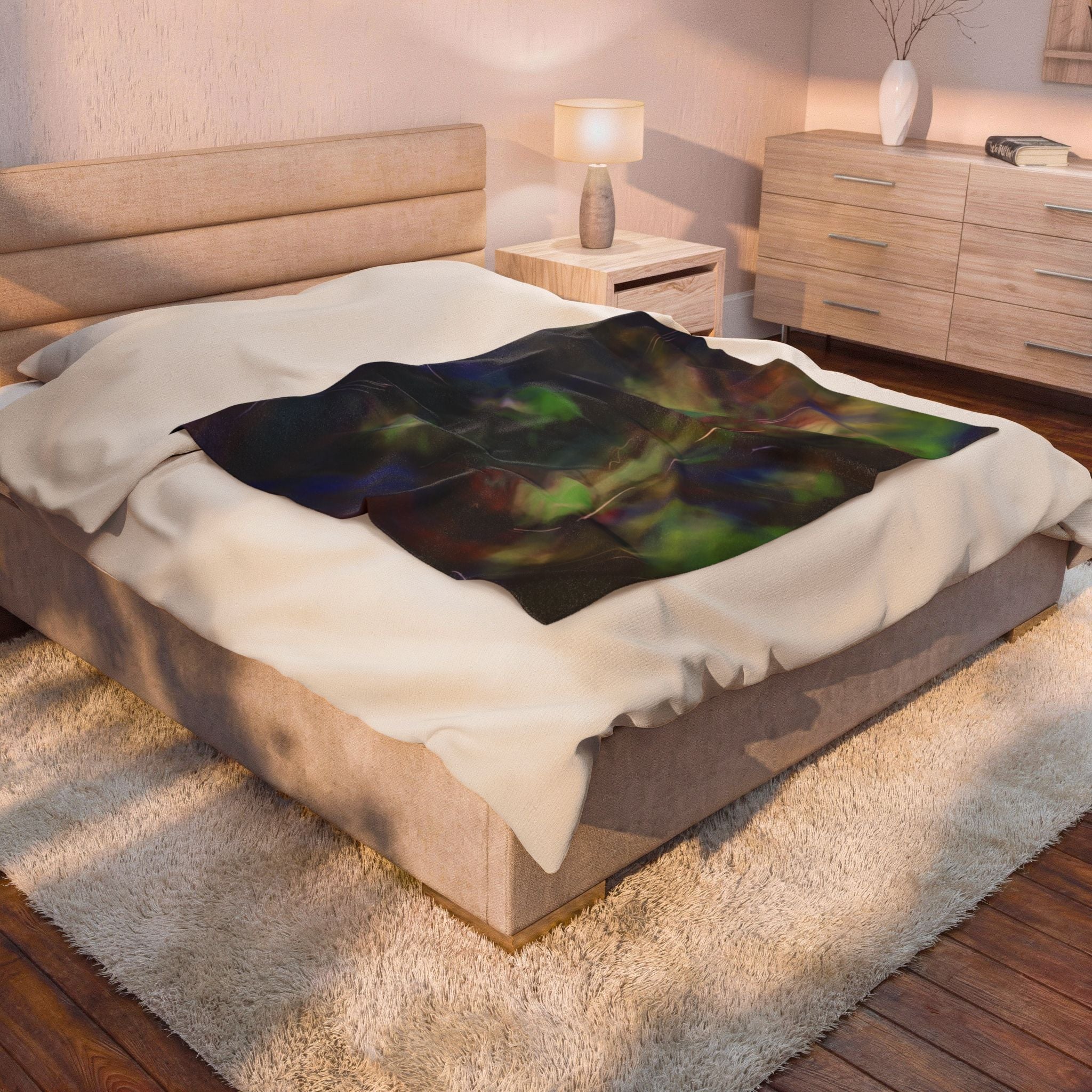 Abstract Art Velveteen Plush Blanket