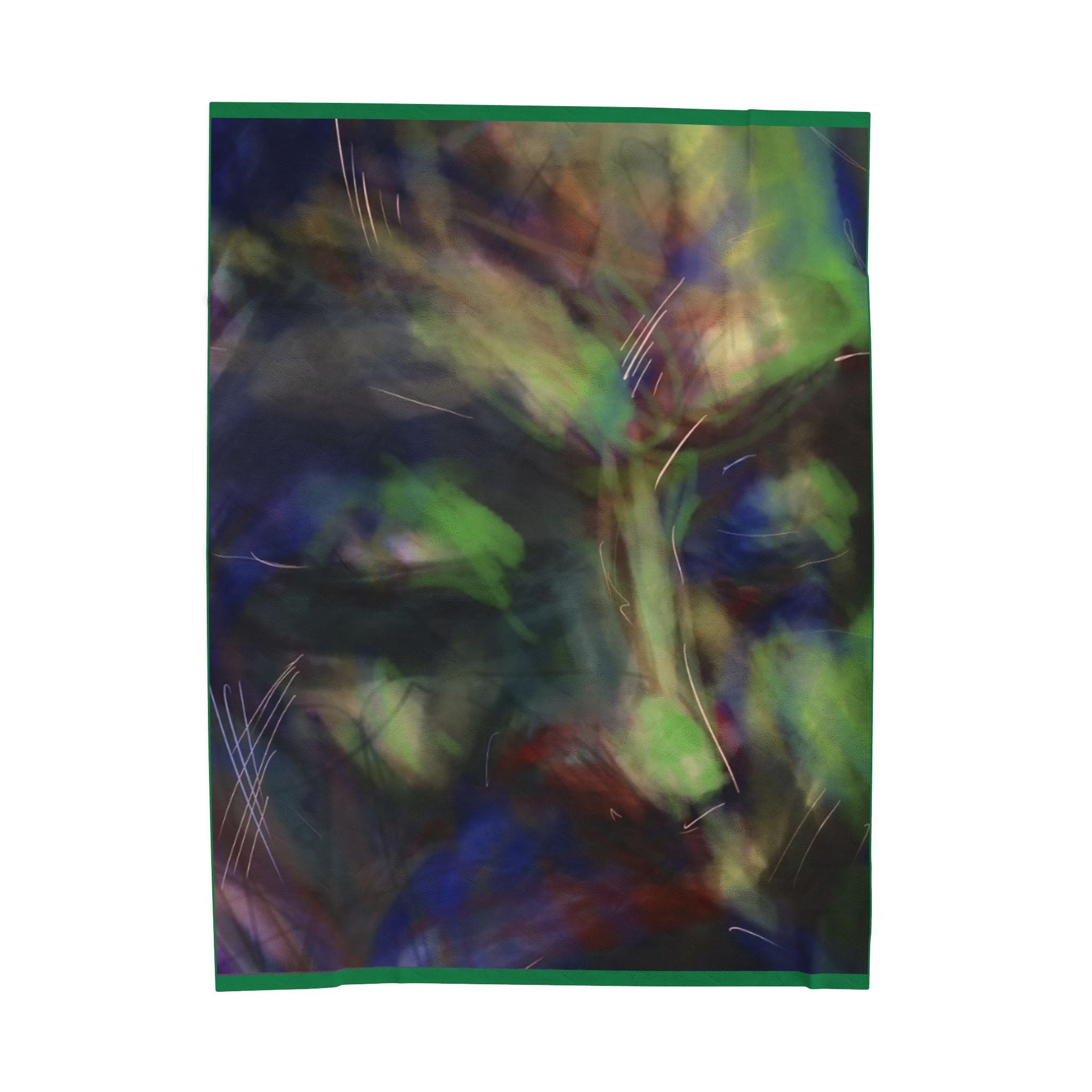 Abstract Art Velveteen Plush Blanket