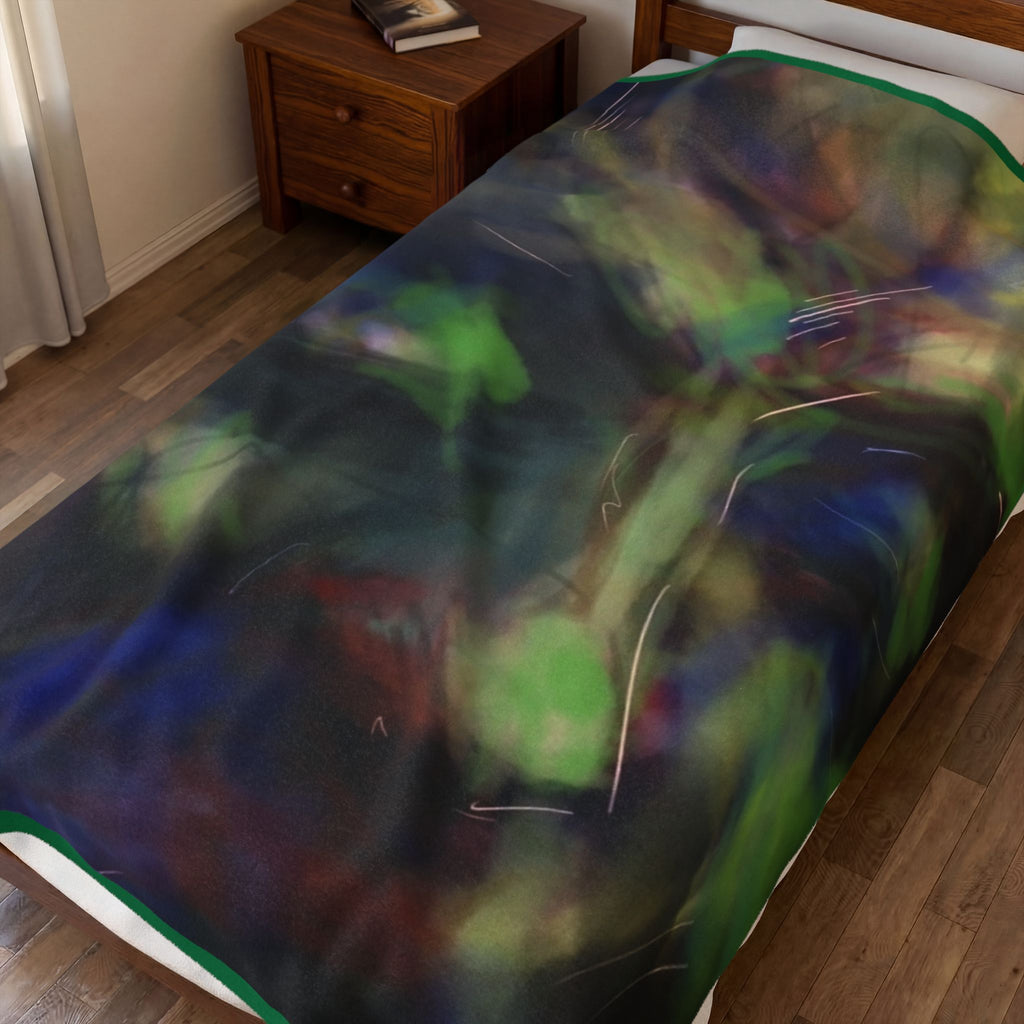 Abstract Art Velveteen Plush Blanket