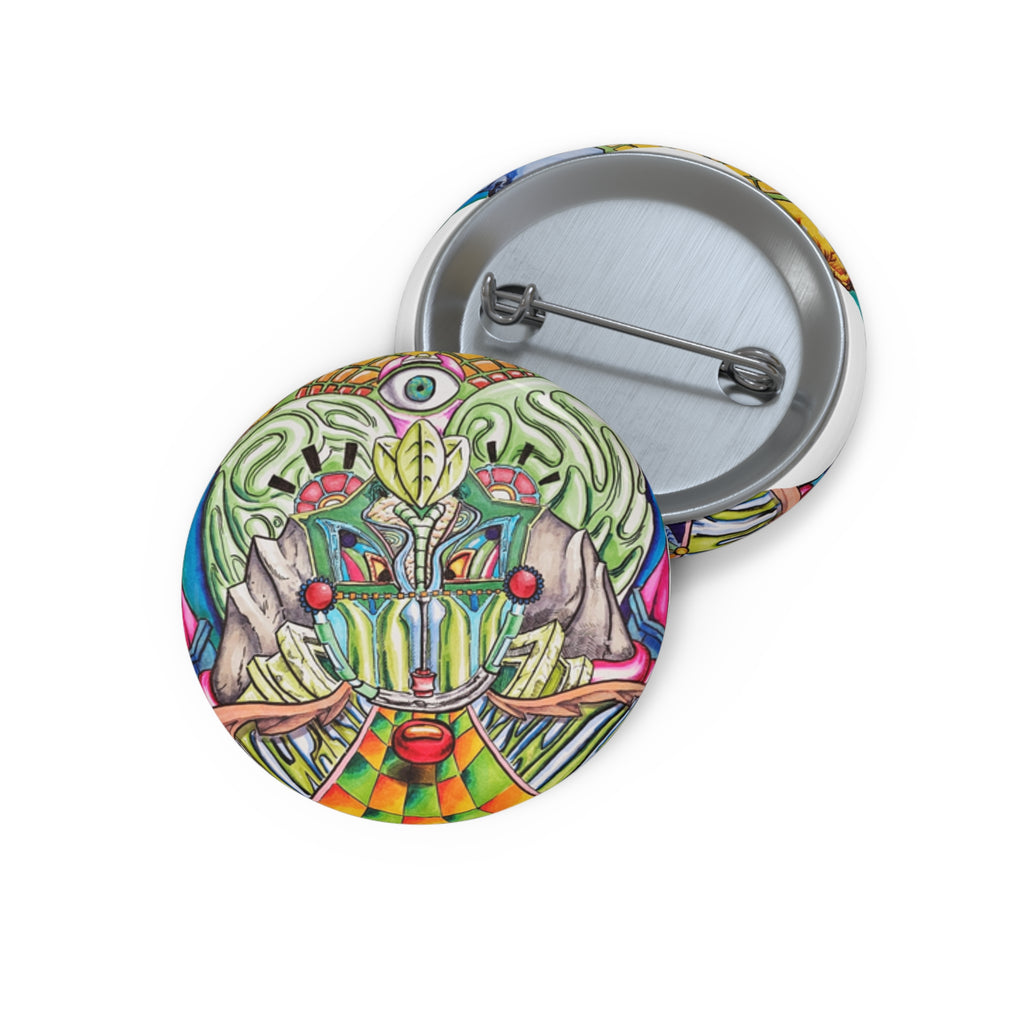 Custom Artistic Pin Buttons