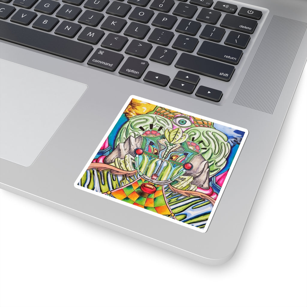Vibrant Chakra-Inspired Kiss-Cut Stickers