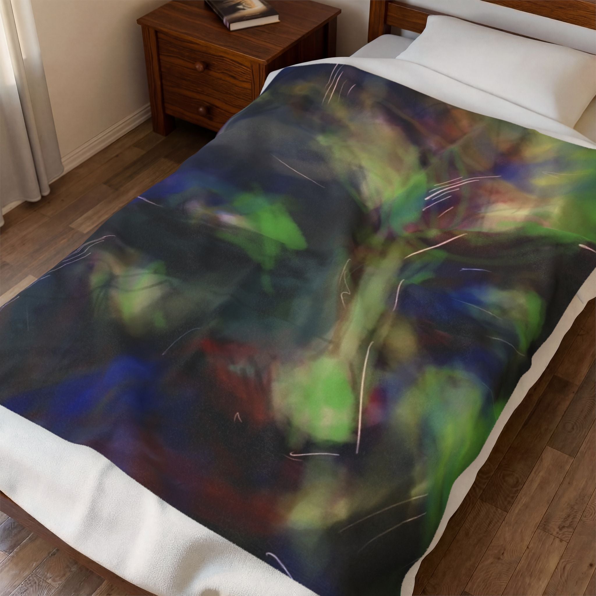 Abstract Art Velveteen Plush Blanket