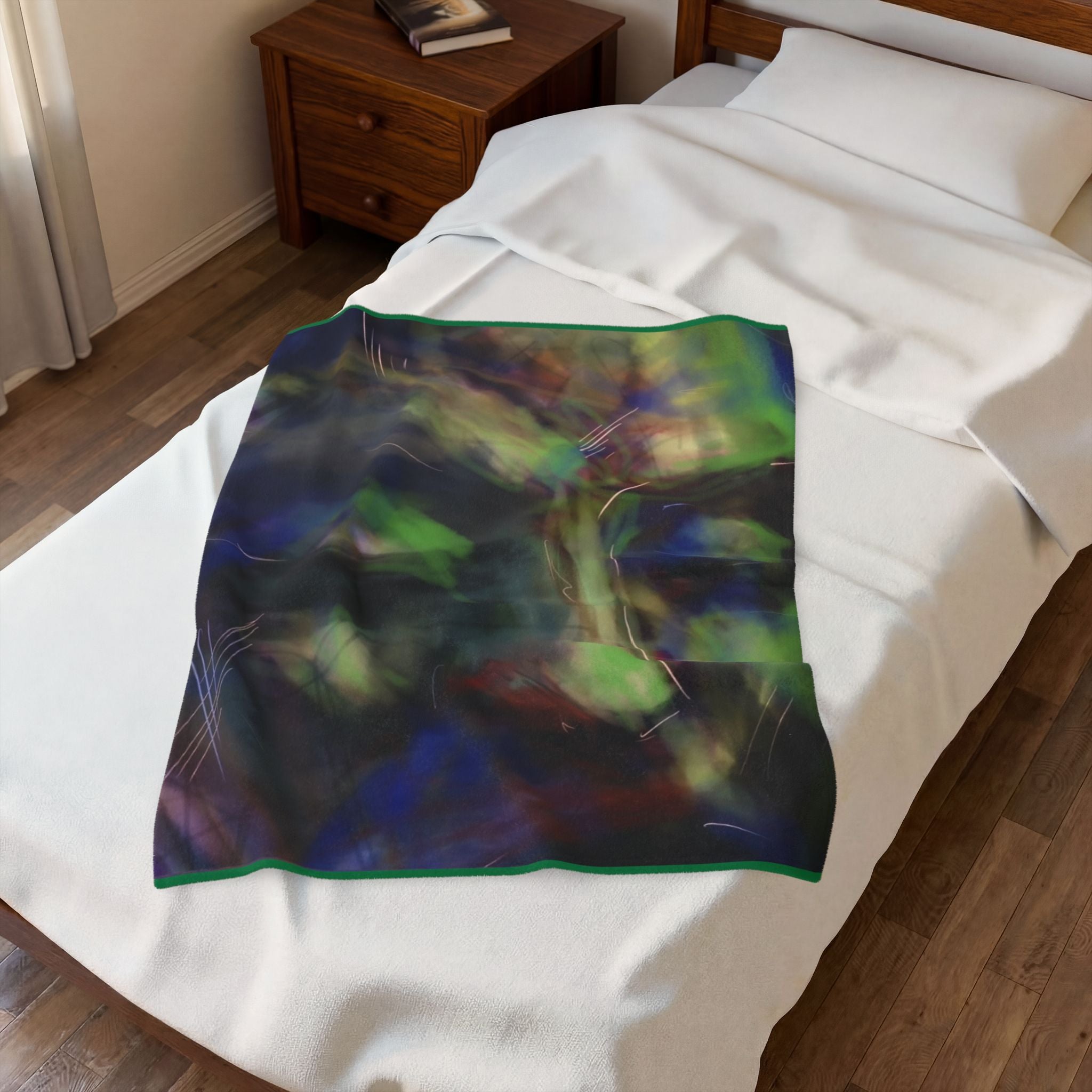 Abstract Art Velveteen Plush Blanket